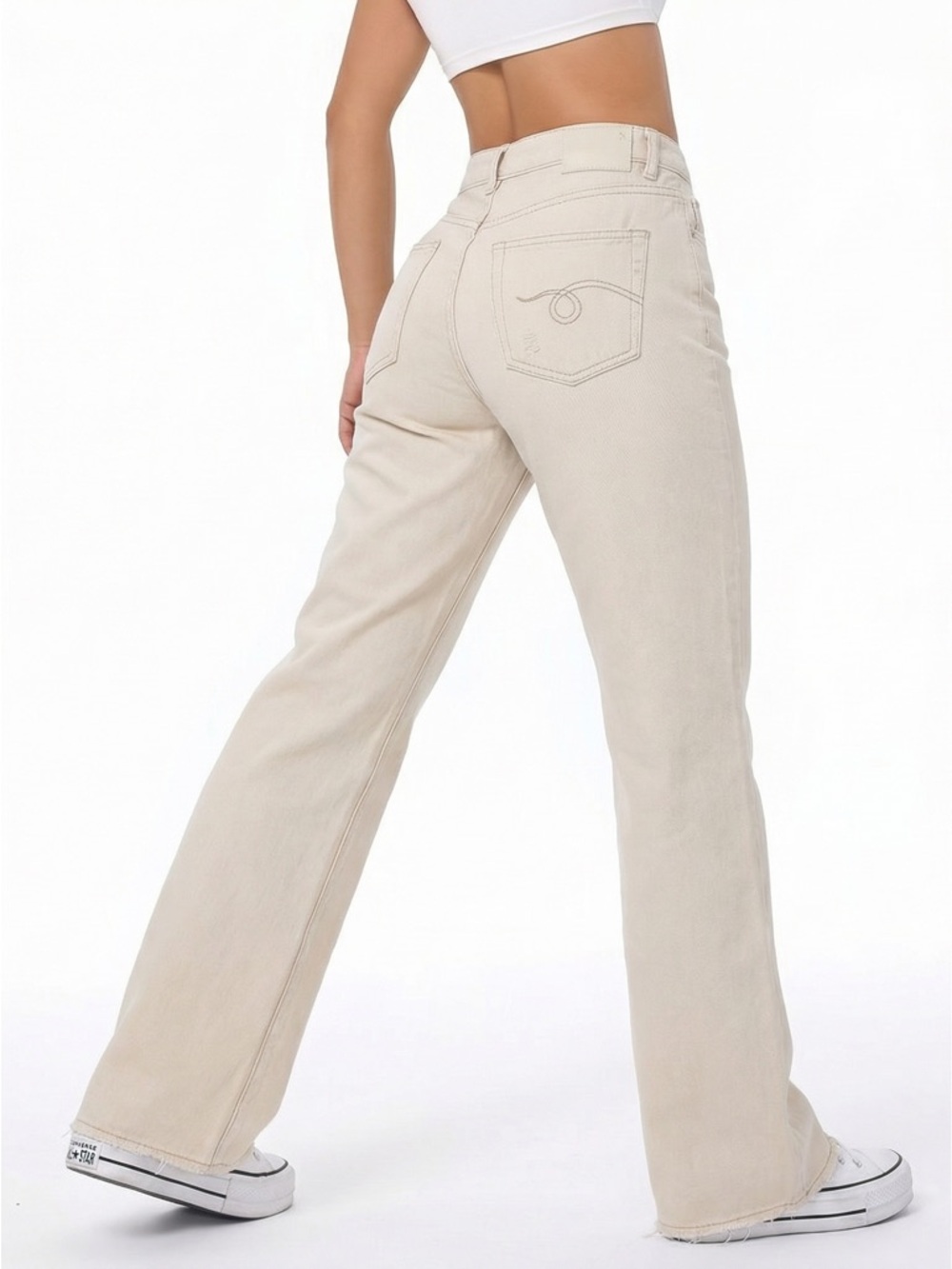 R13 SS23 Boyfriend Jean In Holden White Ecru Selvedge Denim Sz. 25 Made In Italy